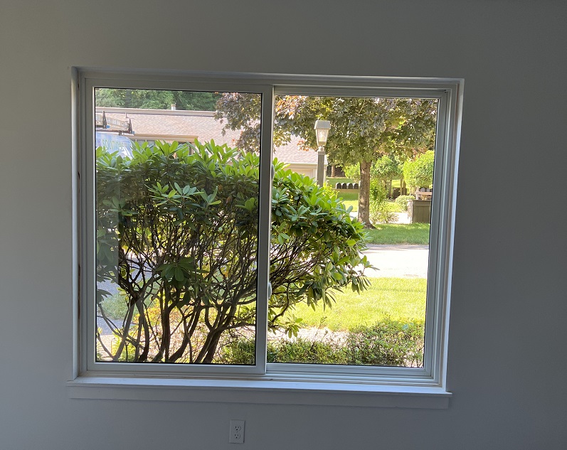 Fibrex interior sliding window
